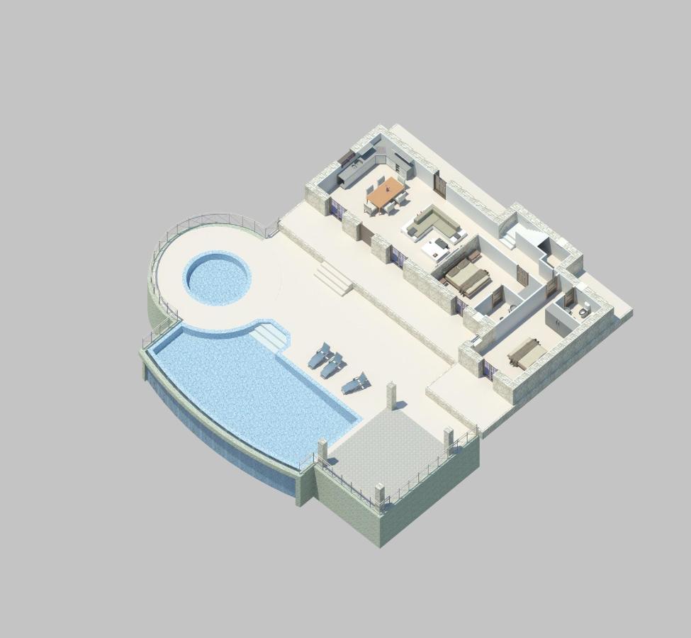 Kaminia Blu Villa Ratzaklion Bagian luar foto